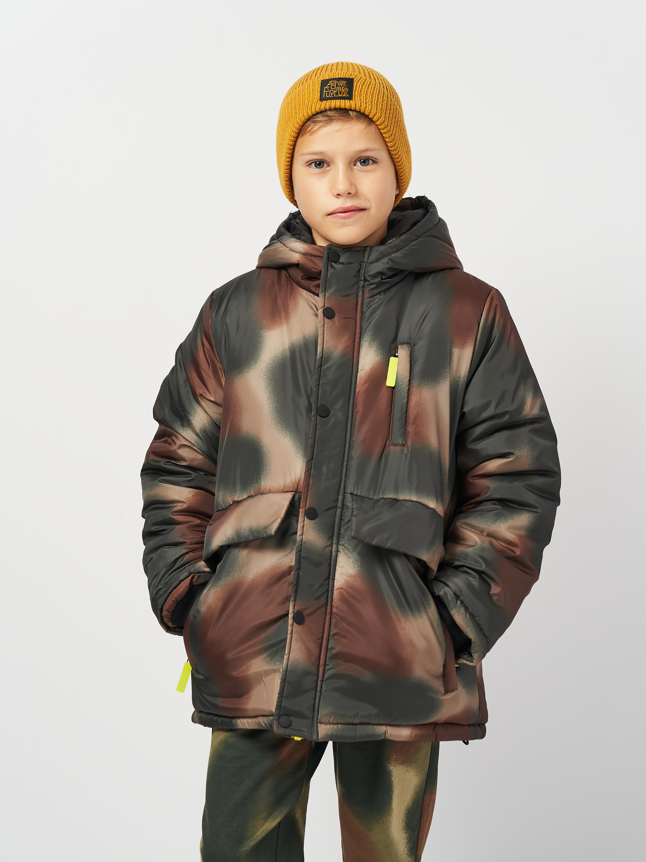 Акція на Дитяча зимова куртка для хлопчика Coccodrillo Outerwear Boy Kids ZC4152109OBK-022 104 см Різнобарвна від Rozetka