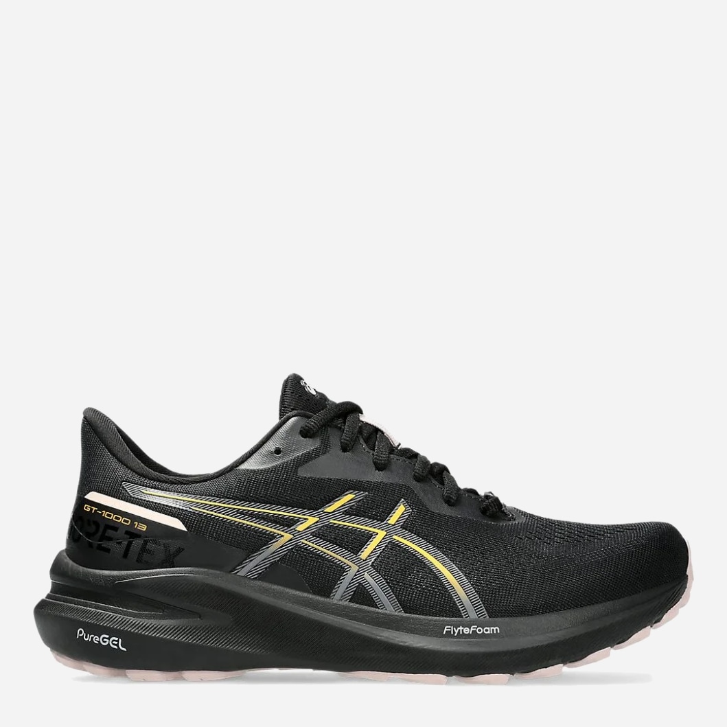 Акція на Жіночі кросівки для бігу с Gore Tex ASICS Gt-1000 13 Gtx 1012B661-001 38 (7US) 24 см Чорні від Rozetka