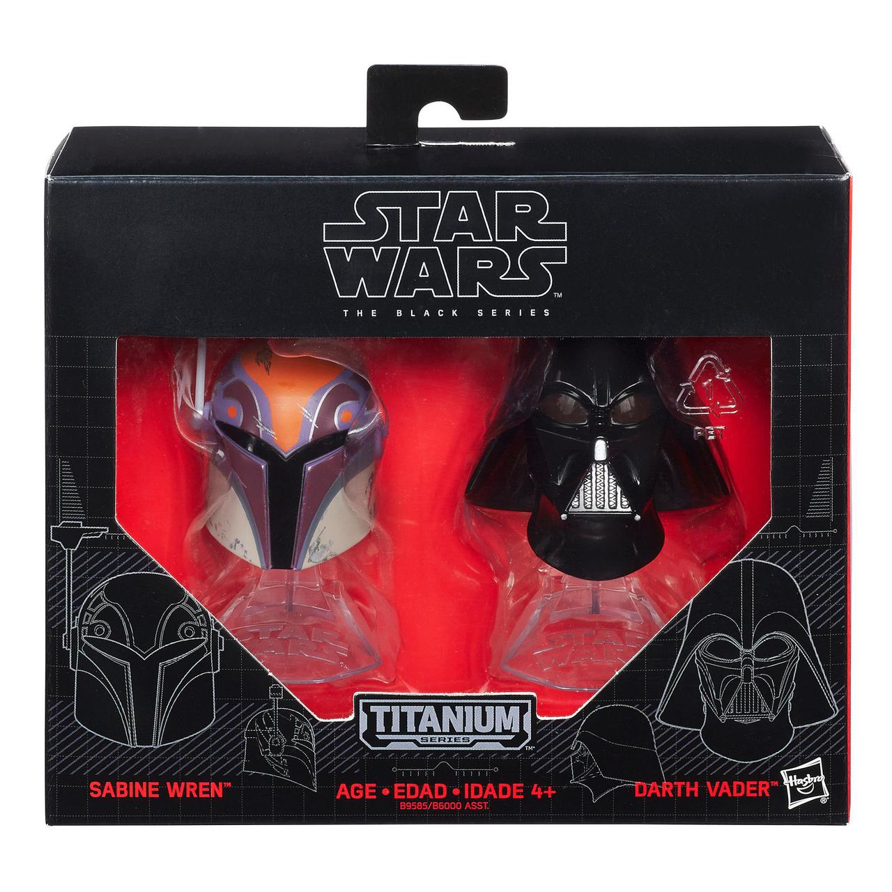 

Мини-шлемы Сабина Рен и Дарт Вейдер Звездные войны - Star Wars, Black Series, Hasbro - 143301