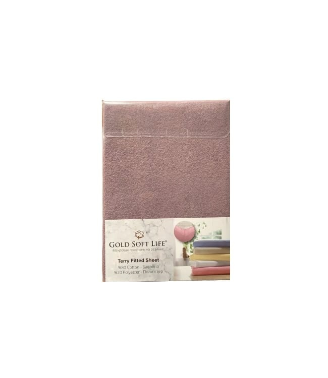 

Простынь Gold Soft Life Terry Fitted Sheet 90*200*25см махровая на резинке фиолетовая арт.ts-02433
