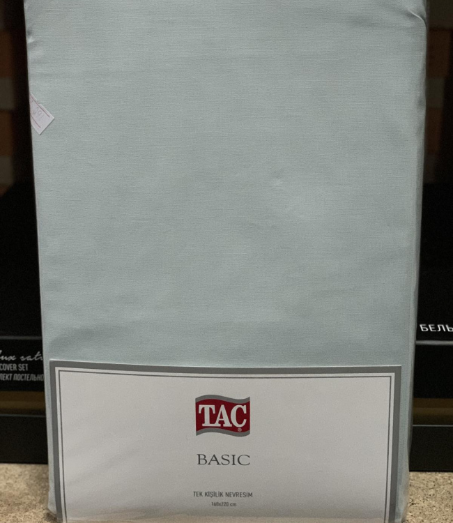 

Пододеяльник Tac Basic Евро 200*220 см ранфорс ментол арт.TAC60232226