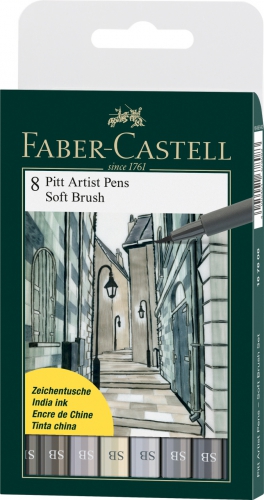 

Набор маркеров 8шт. PITT Soft Brush Faber-Castell