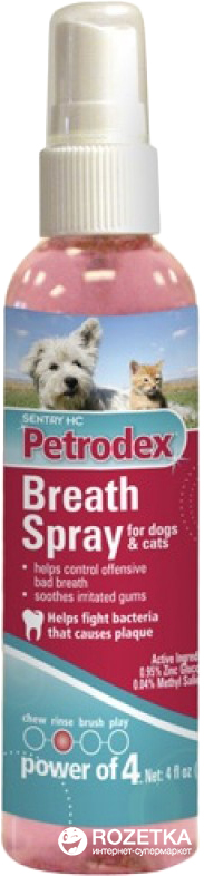 

Спрей Sentry Petrodex Breath Spray освежитель дыхания для собак и кошек 118 мл