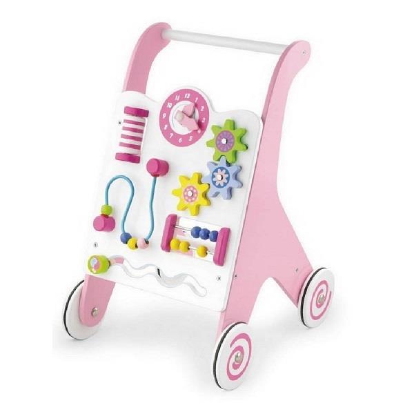 

Ходунки-каталка Viga Toys розовый (50178)