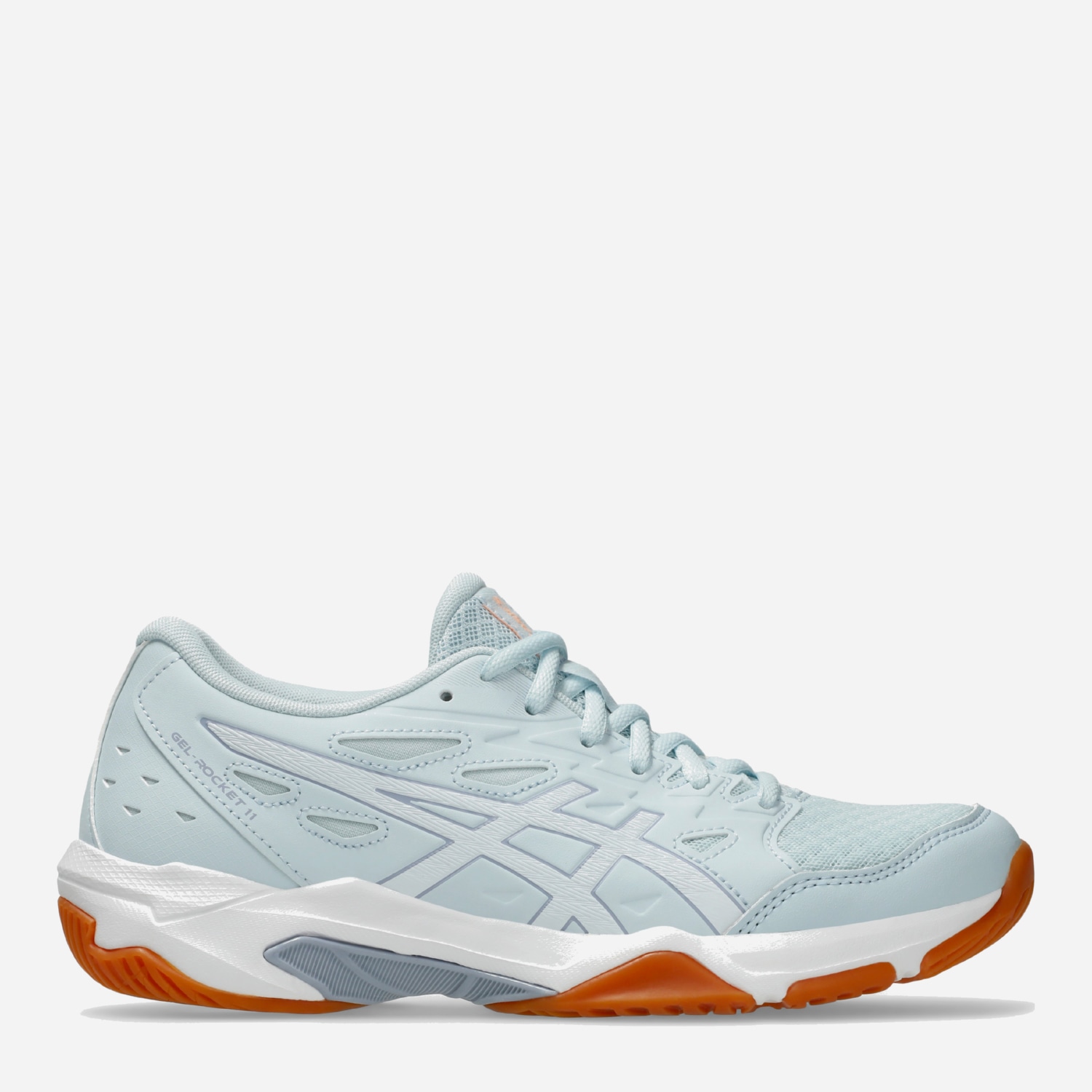 Акція на Жіночі кросівки для волейболу ASICS Gel-Rocket 11 1072A093-020 37.5 (6.5US) 23.5 см Блакитний/Білий від Rozetka