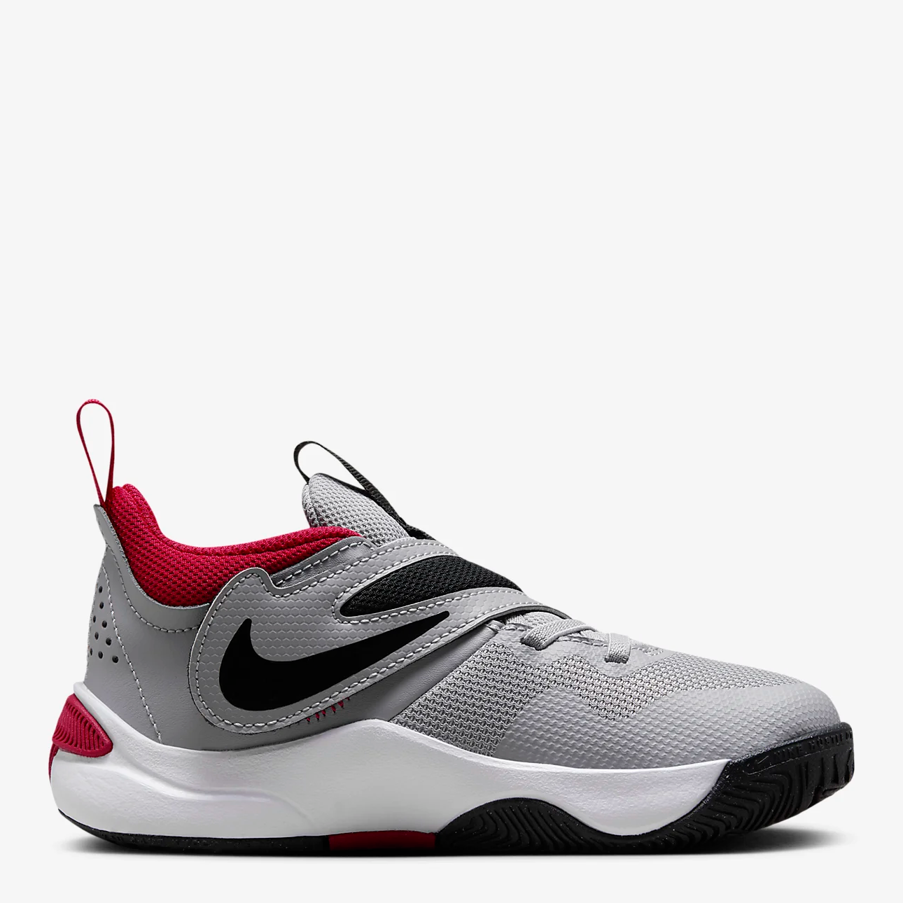 Акція на Підліткові кросівки для хлопчика Nike Team Hustle D 11 (Ps) DV8994-006 35 (3Y) Сірі від Rozetka