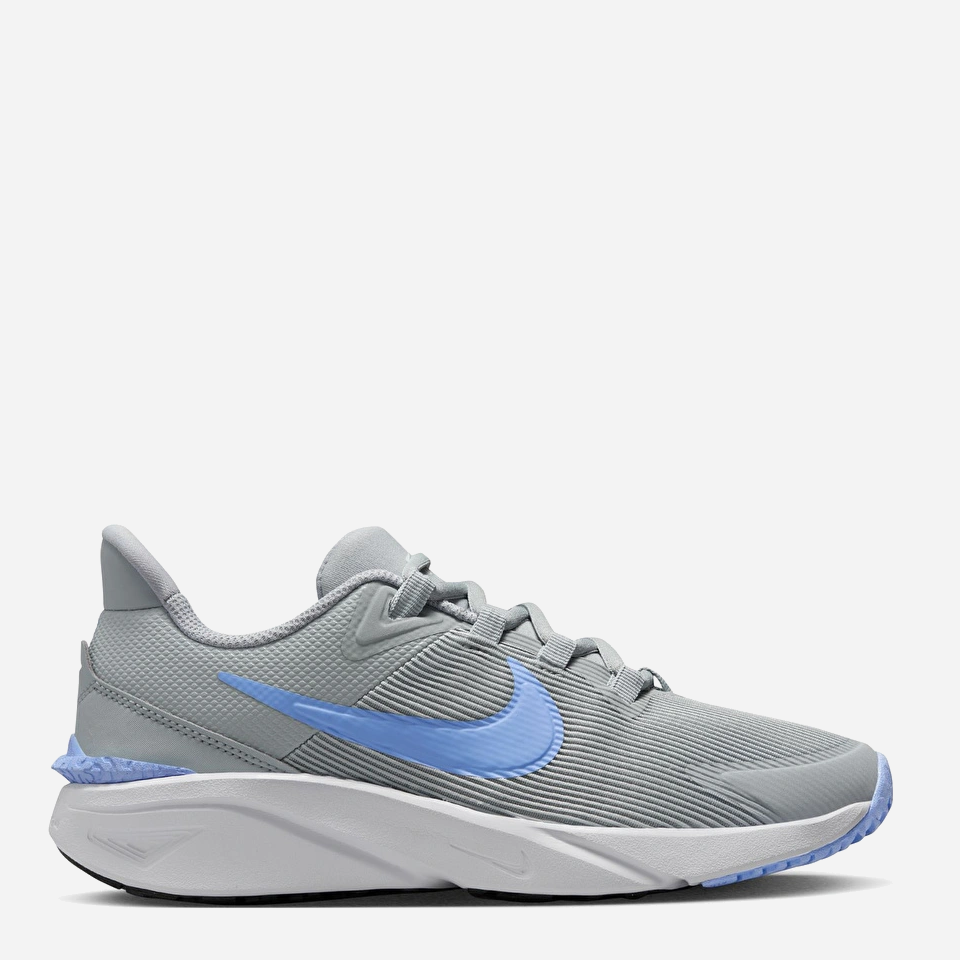 Акція на Підліткові кросівки для хлопчика Nike Star Runner 4 Nn (Gs) DX7615-007 37.5 (5Y) Сірі від Rozetka