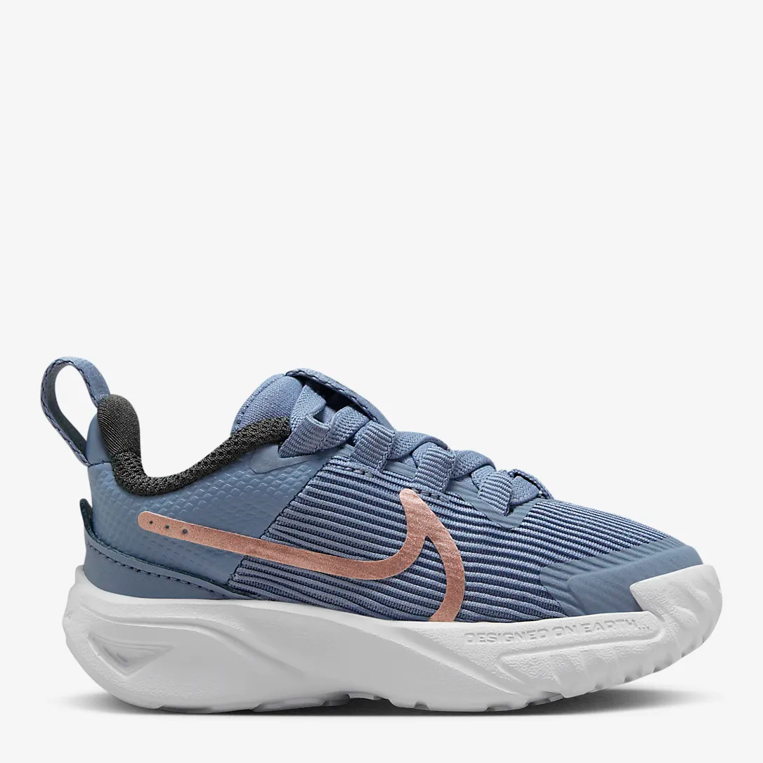 Акція на Дитячі кросівки для хлопчика Nike Star Runner 4 Nn (Td) DX7616-405 25 (8C) Блакитні від Rozetka