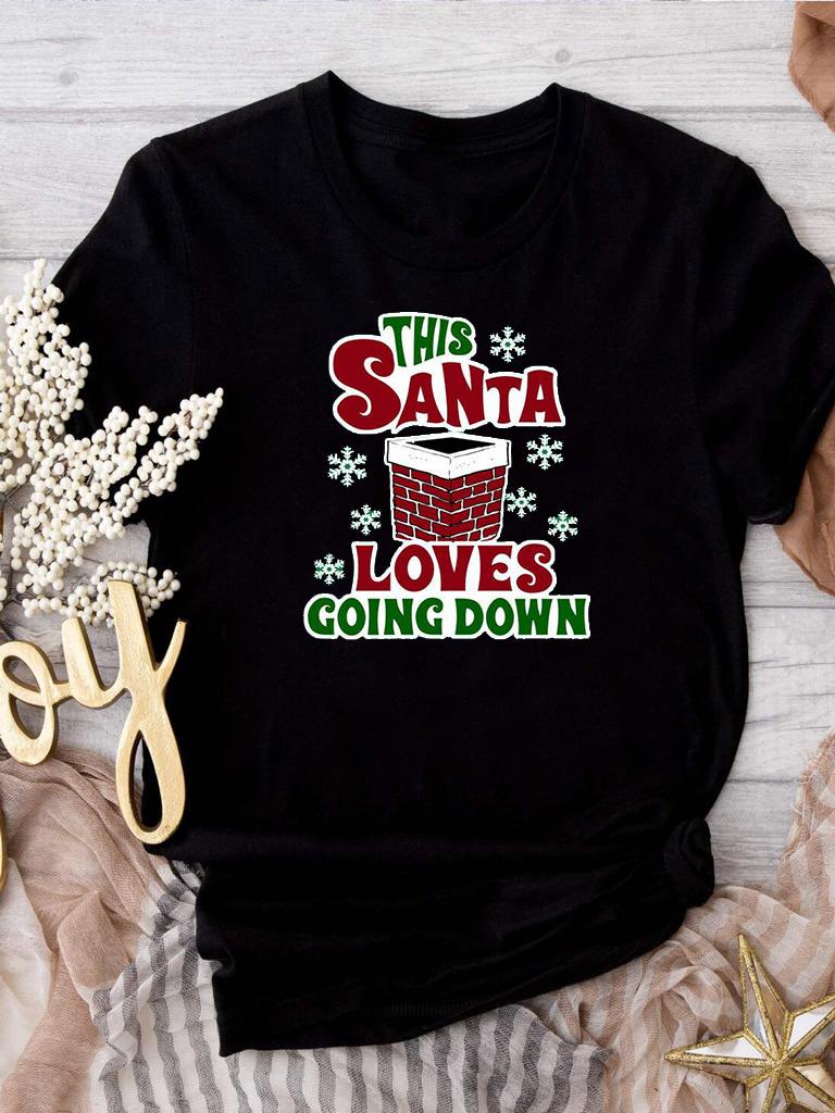 Акція на Футболка бавовняна довга чоловіча Love&Live Santa comes there LLP05197 3XL Чорна з принтом від Rozetka