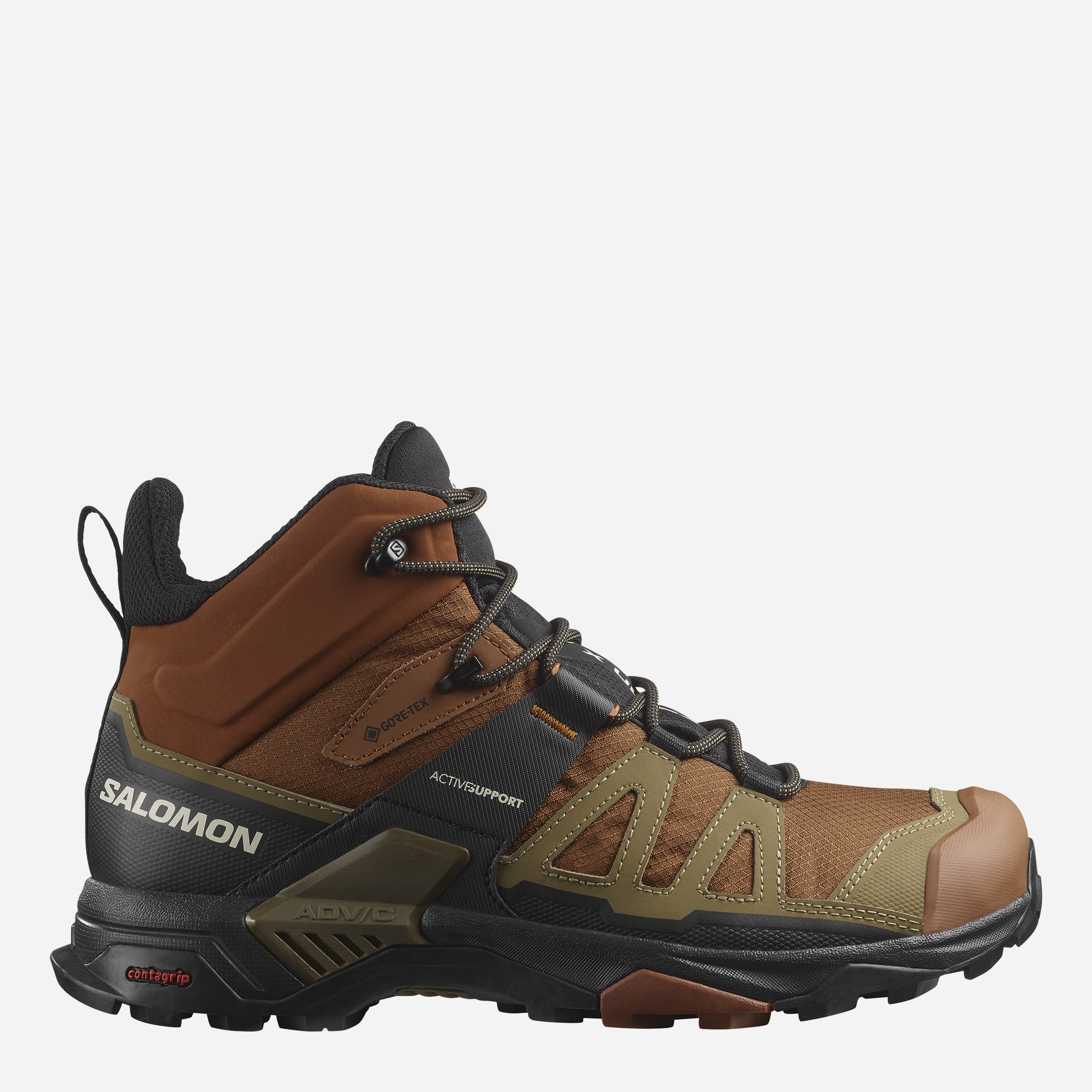 Акція на Чоловічі черевики з Gore-Tex Salomon X Ultra 4 Mid Gtx L47685400 41.5 (8US/7.5UK) 26 см Коричневі від Rozetka