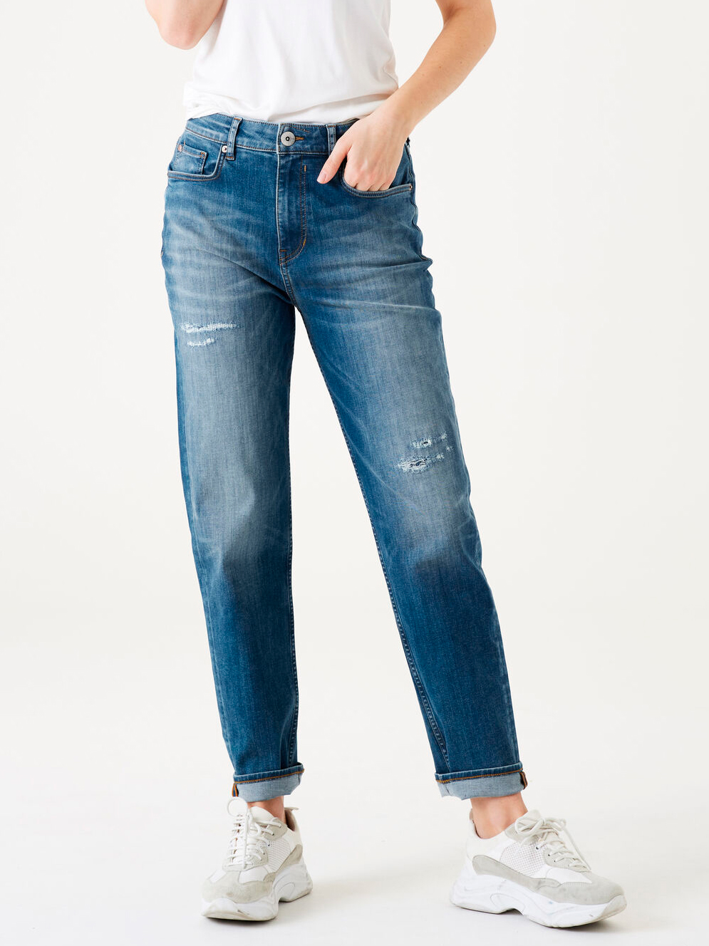 Акція на Джинси Mom's жіночі Garcia Jeans 286-5981 28-30 Сині від Rozetka