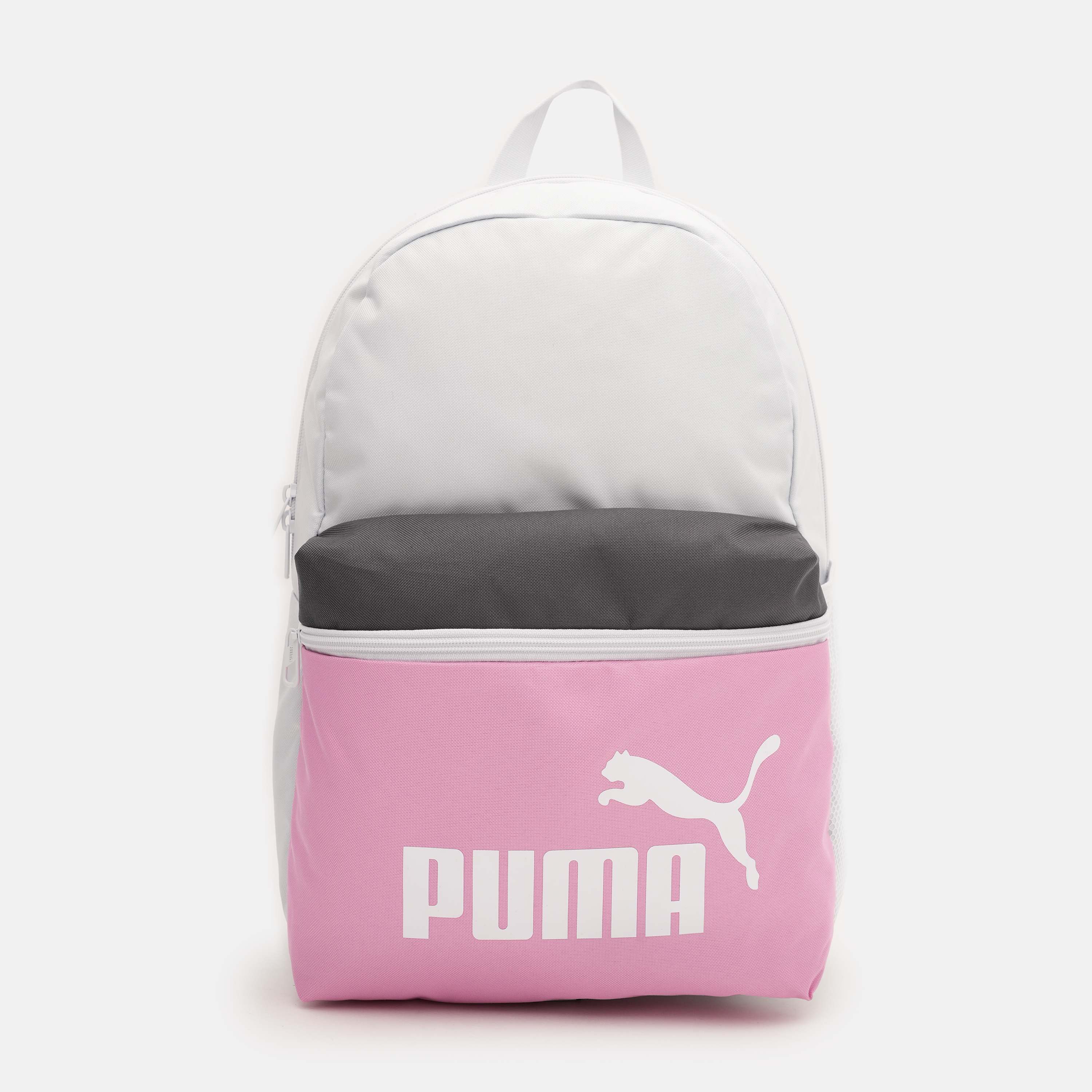 Акція на Рюкзак жіночий спортивний тканинний 22 л вміщує формат А4 Puma Phase Backpack Colorblock 09046809 Білий від Rozetka