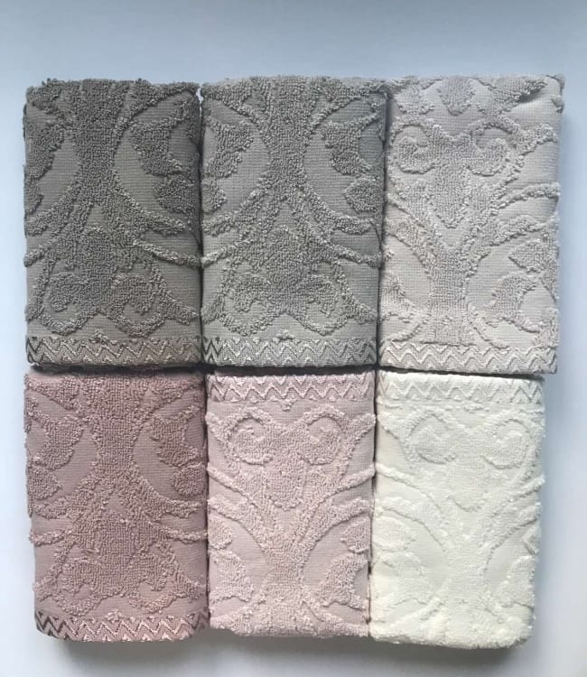 

Набор полотенец для лица Sikel Jacquard Perforje 50*90см махровые банные 6шт арт.ts-6001196