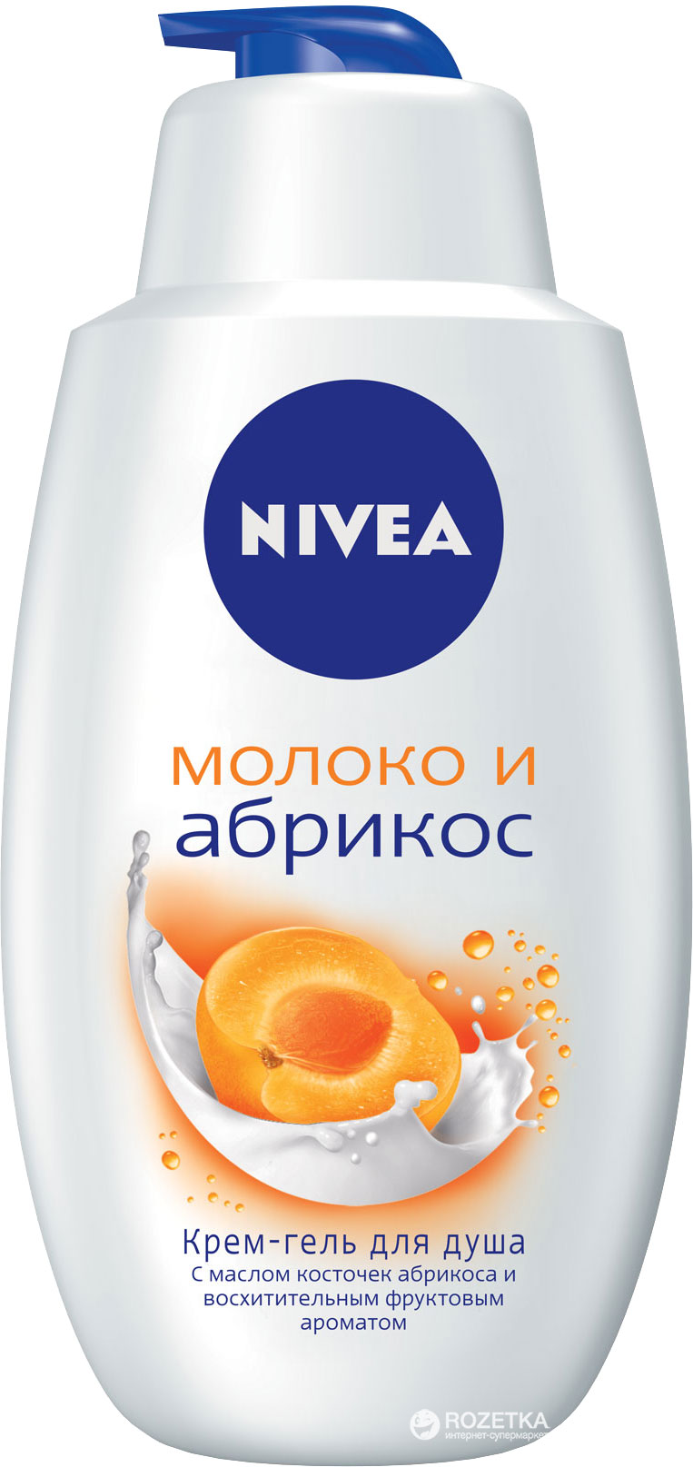 Крем-гель для душа NIVEA Молоко и абрикос 750 мл (4005808698226/ ...