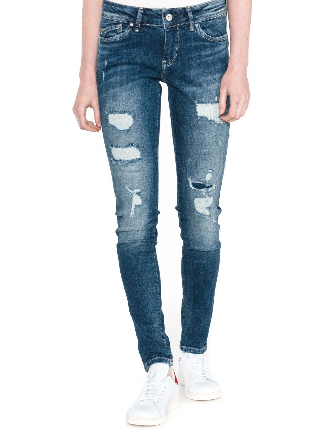 Акція на Джинси Skinny жіночі Pepe Jeans PL200025RC92 W29L32 Сині від Rozetka