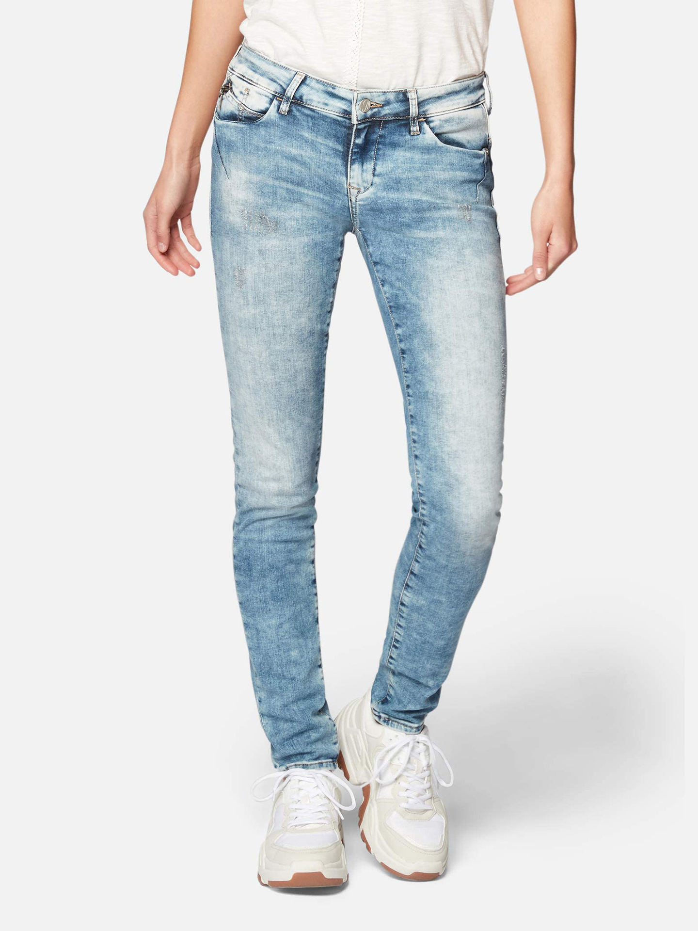 Акція на Джинси Skinny жіночі Mavi 1067024928_Blue W24L30 Блакитні від Rozetka