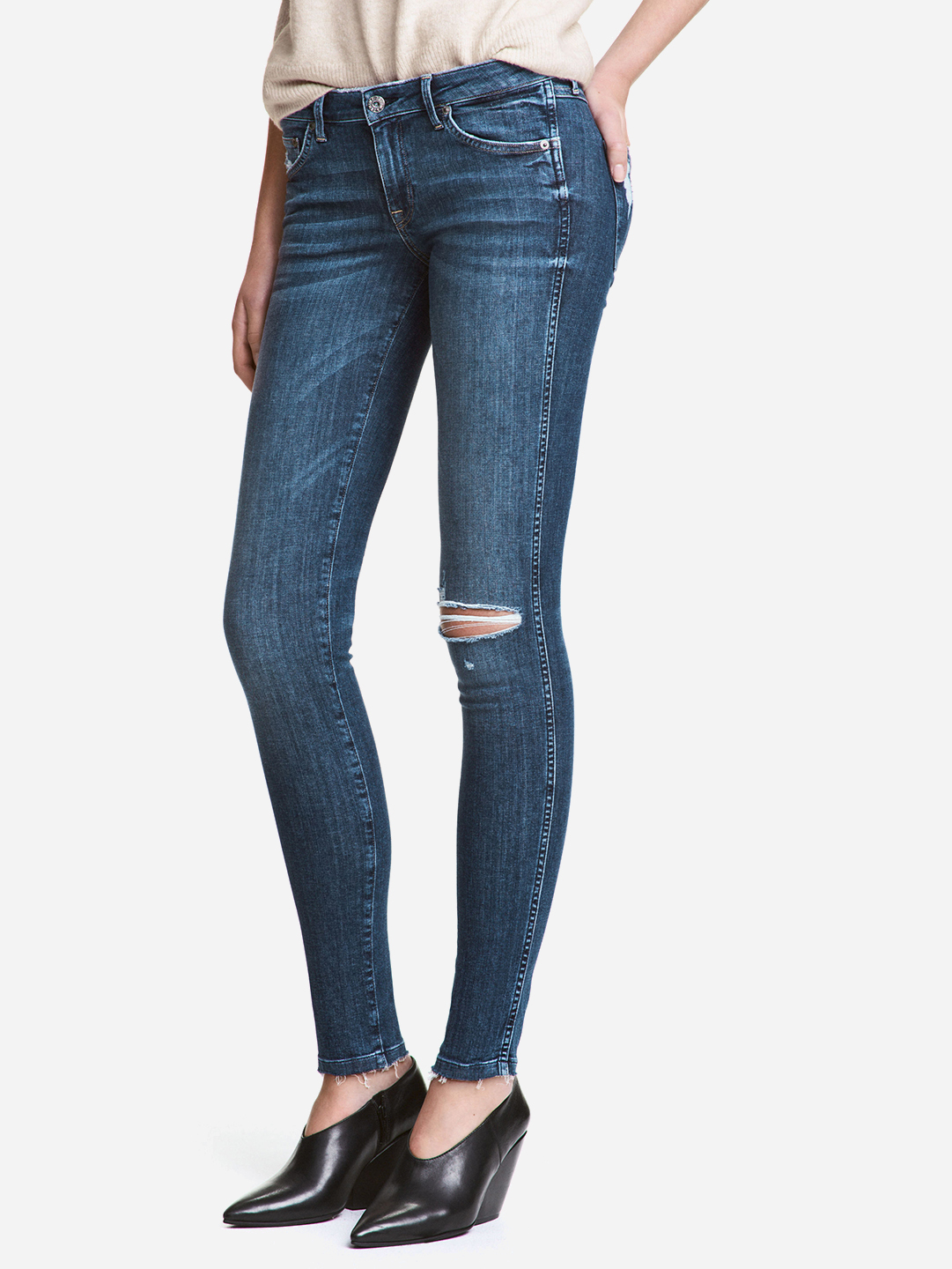 Акція на Джинси Skinny жіночі H&M 4246644RP1 26-30 Сині від Rozetka