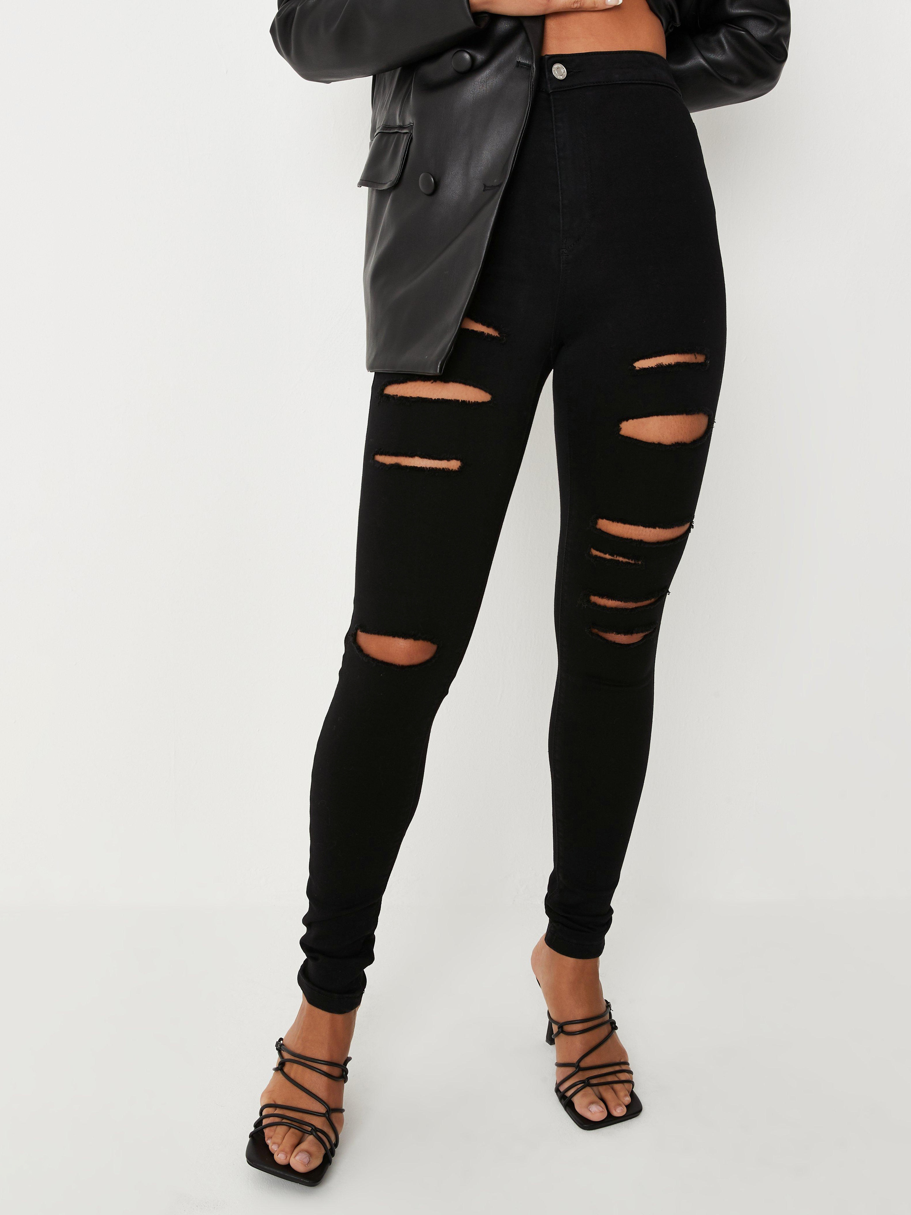 Акція на Джинси Skinny жіночі Missguided Y9204460 38L Чорні від Rozetka