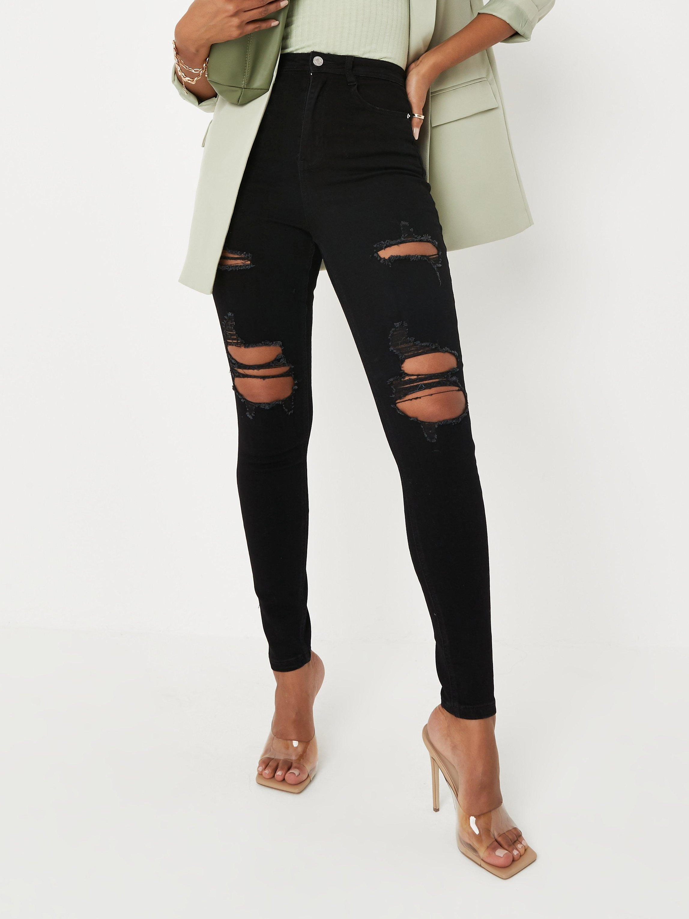 Акція на Джинси Skinny жіночі Missguided G1808508 42R Чорні від Rozetka