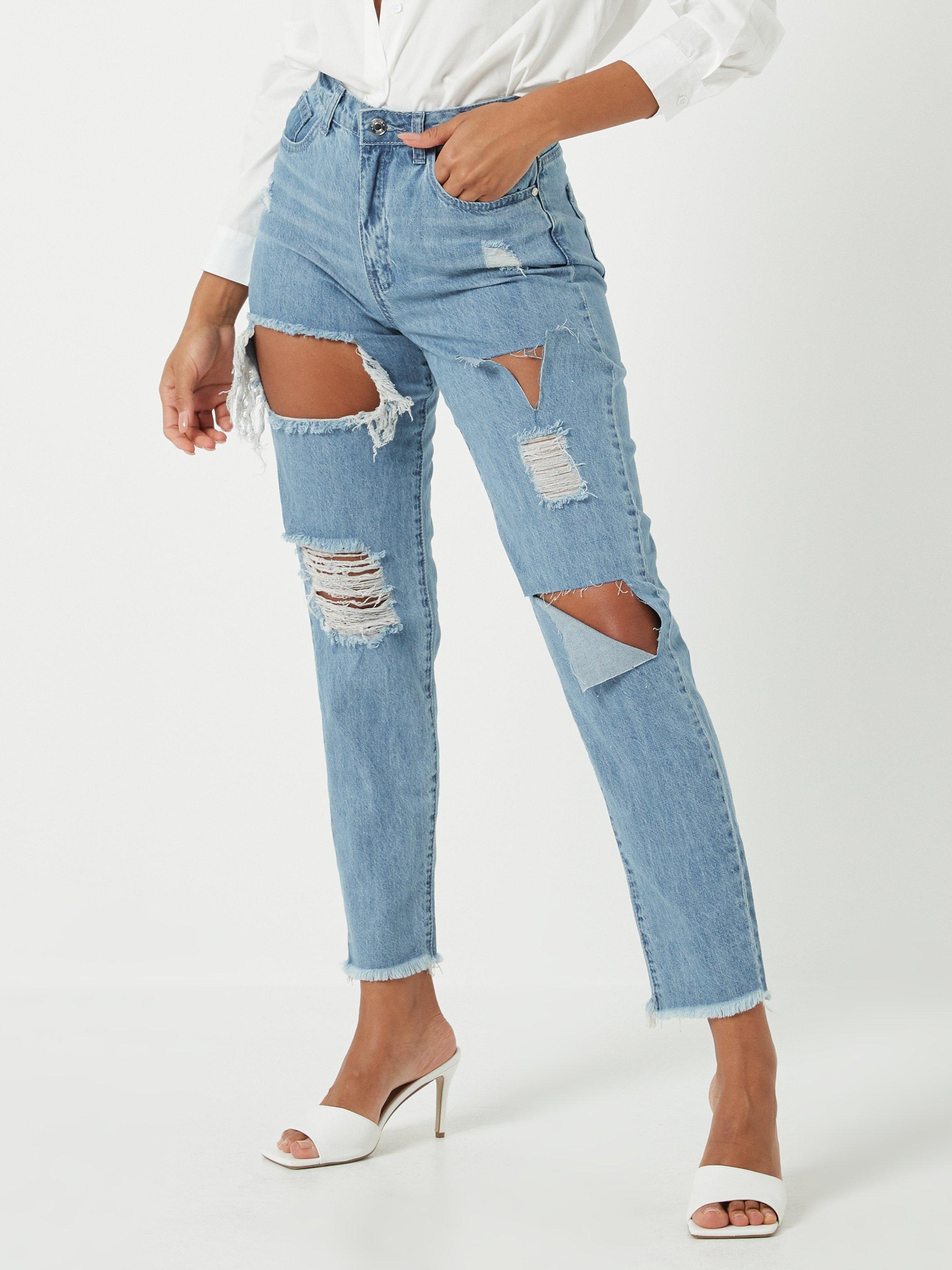 Акція на Джинси Regular Fit жіночі Missguided G1804975 34S Сині від Rozetka