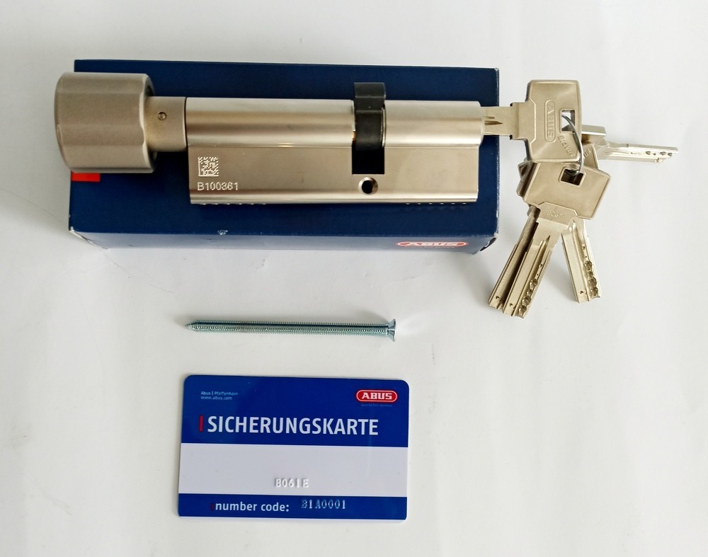 

Цилиндр Abus Bravus compact 1000 120 Т ключ-поворотник 5Key