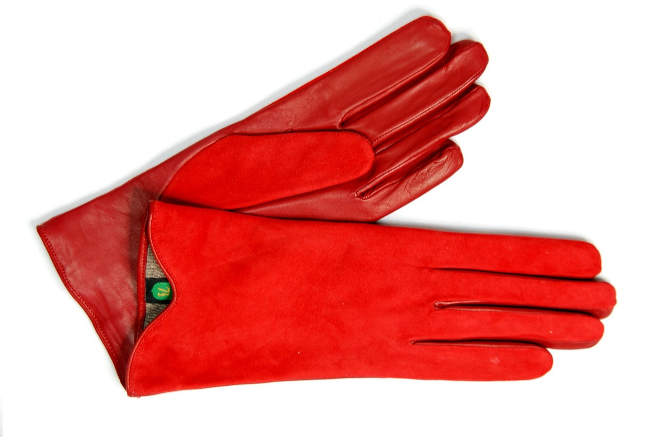 

Перчатки женские кожаные Alpa Gloves 2710 на подкладке красные размер 7