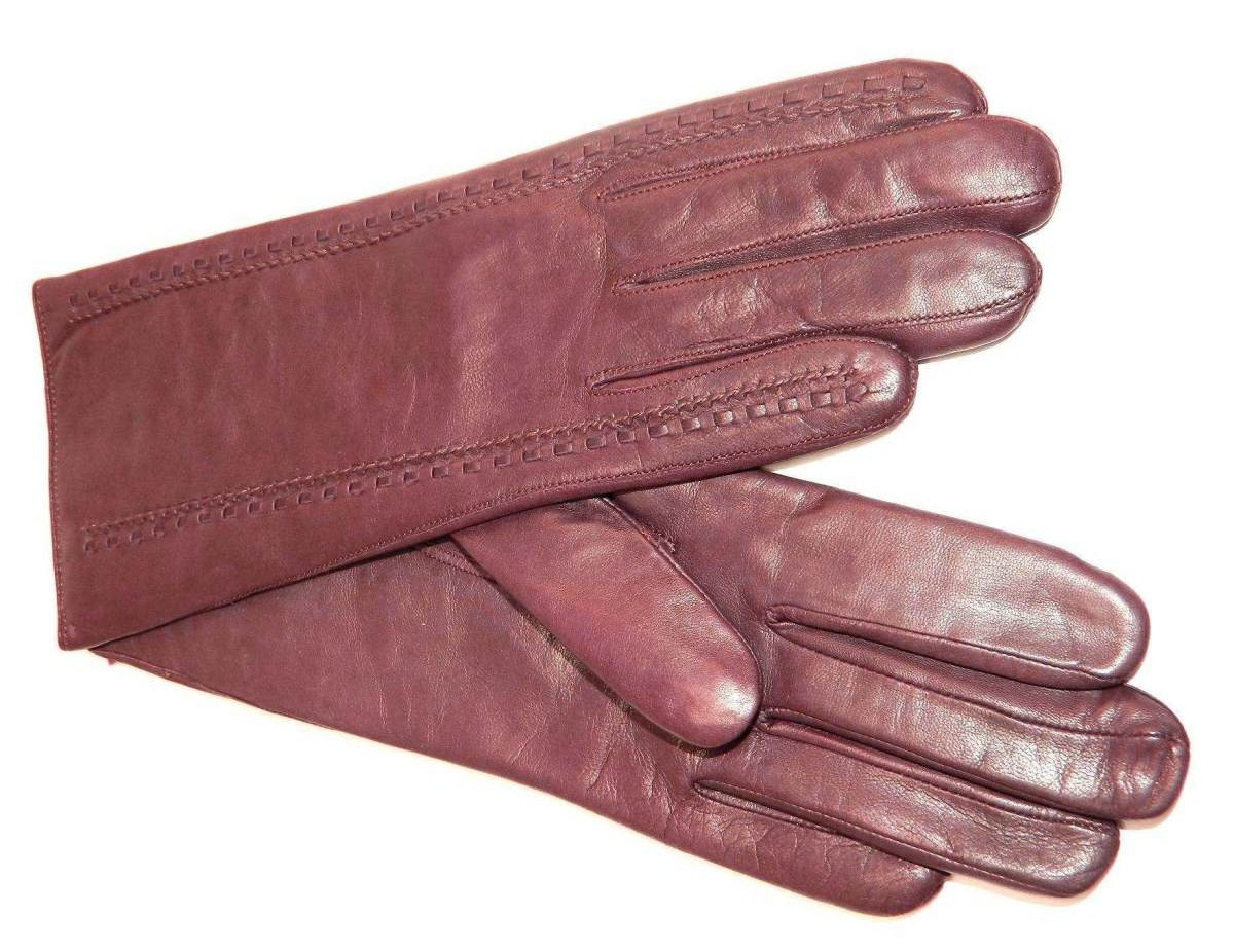 

Перчатки женские кожаные Alpa Gloves 033 на подкладке бордовые размер 6,0