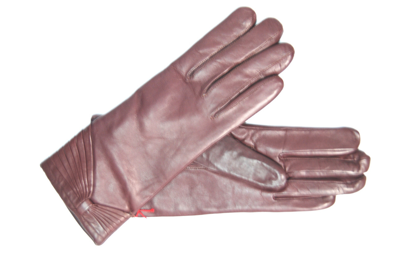 

Перчатки женские кожаные Alpa Gloves на подкладке 015-016 бордовые размер 6