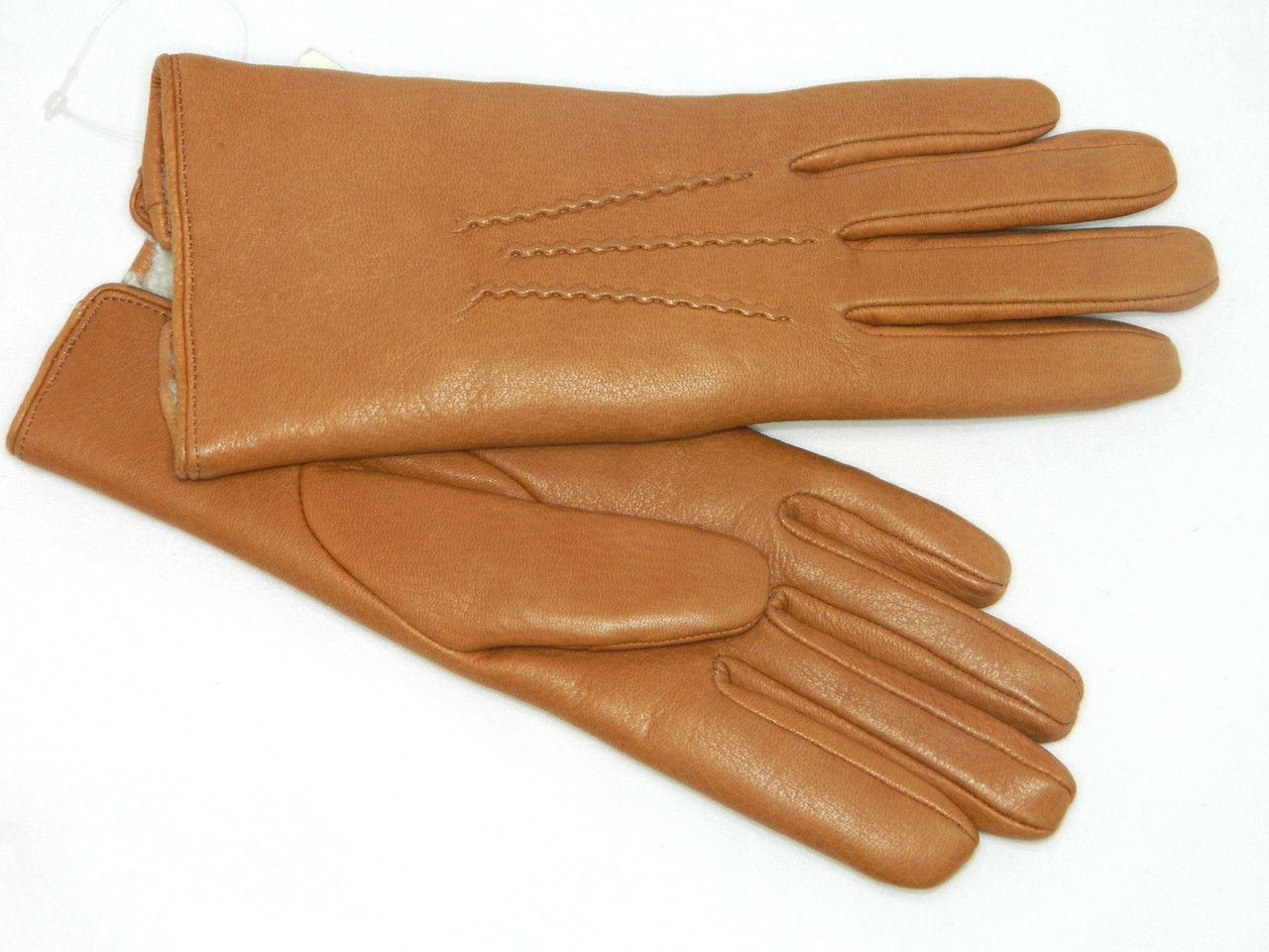 

Перчатки кожаные женские Alpa Gloves коричневые на овчине 296-033