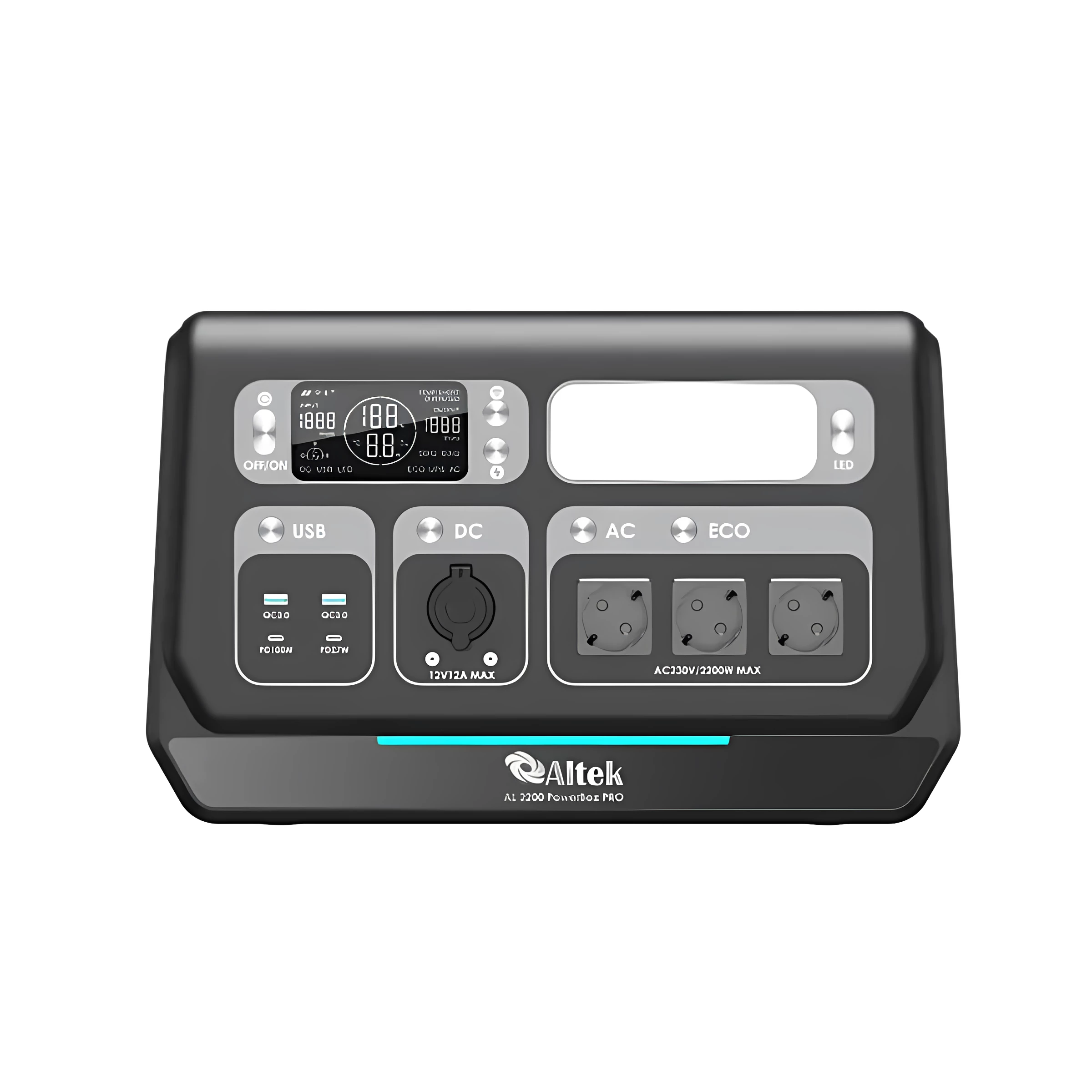 Портативная зарядная станция ALTEK AL 2400 PowerBox PRO PLUS (2048