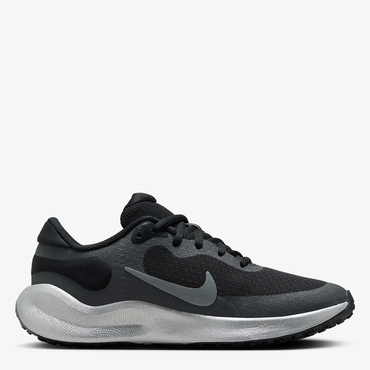 Акція на Підліткові кросівки для хлопчика Nike Revolution 7 Se (Gs) FZ4805-001 35 (3Y) Сірі від Rozetka