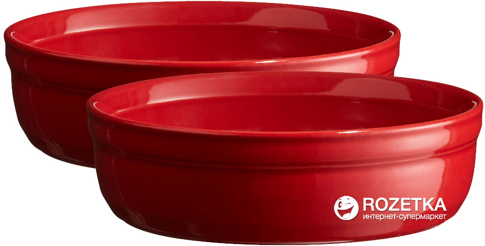 

Набор форм для крем-брюле Emile Henry HR Oven ceramic Ovenware из 2 шт Красный