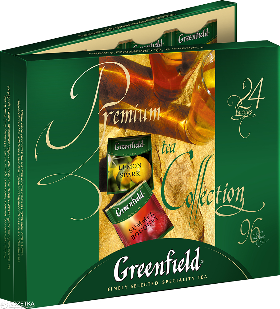 Набор чая пакетированный Greenfield Premium tea Collection 24 вида 96 ...