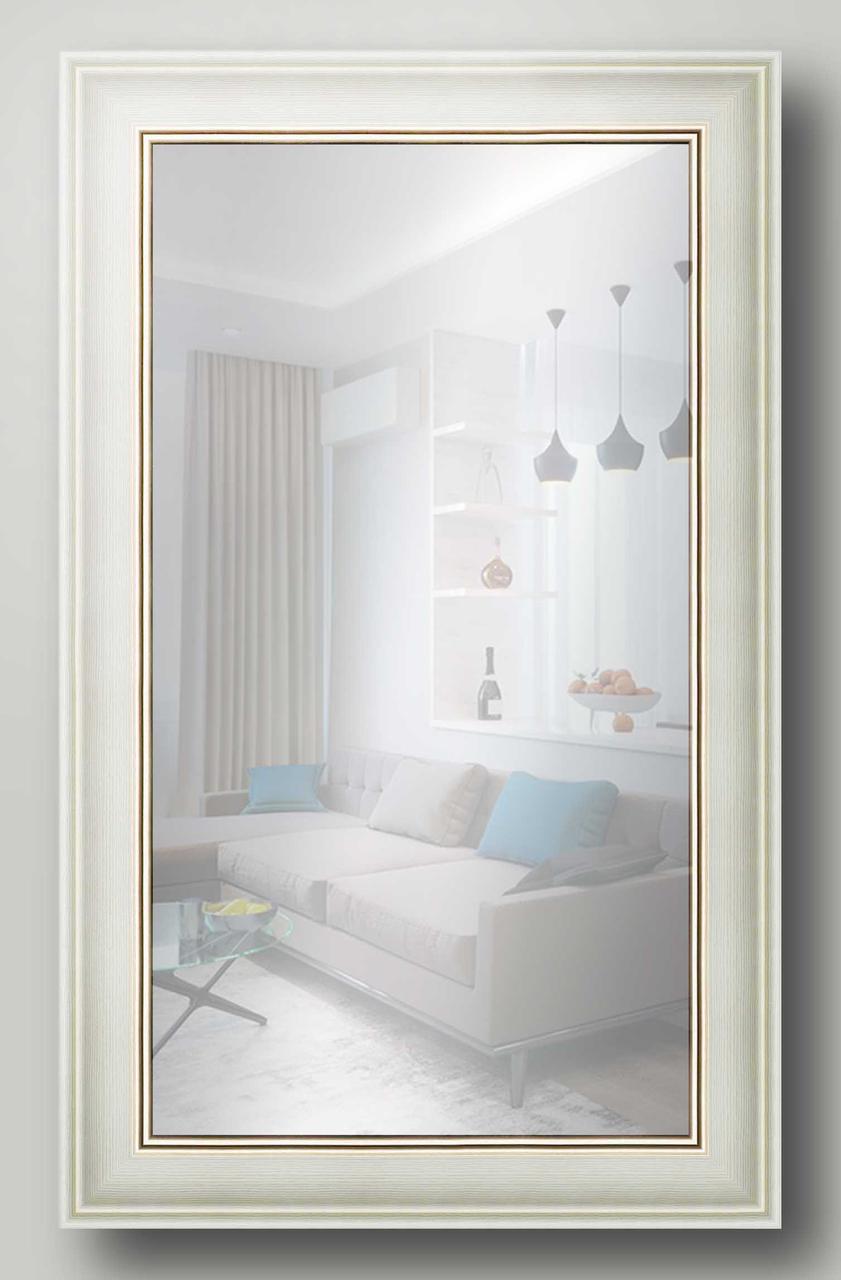 

Зеркало настенное в раме Factura White prince 72.5х118 см белое