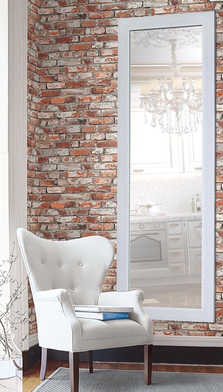 

Зеркало настенное в раме Factura White square 60х174 см белое