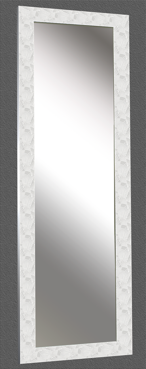 

Зеркало настенное в раме Factura Snow-white pattern 60х174 см белое