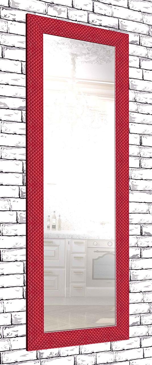 

Зеркало настенное в раме Factura Red square 60х174 см красное