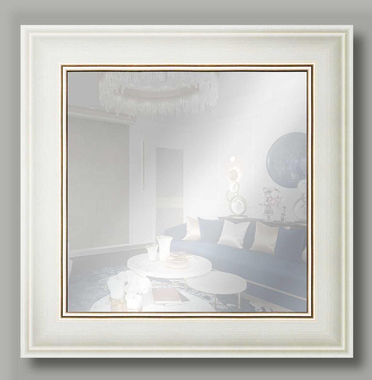 

Зеркало настенное в раме Factura White prince 42х53.5 см белое