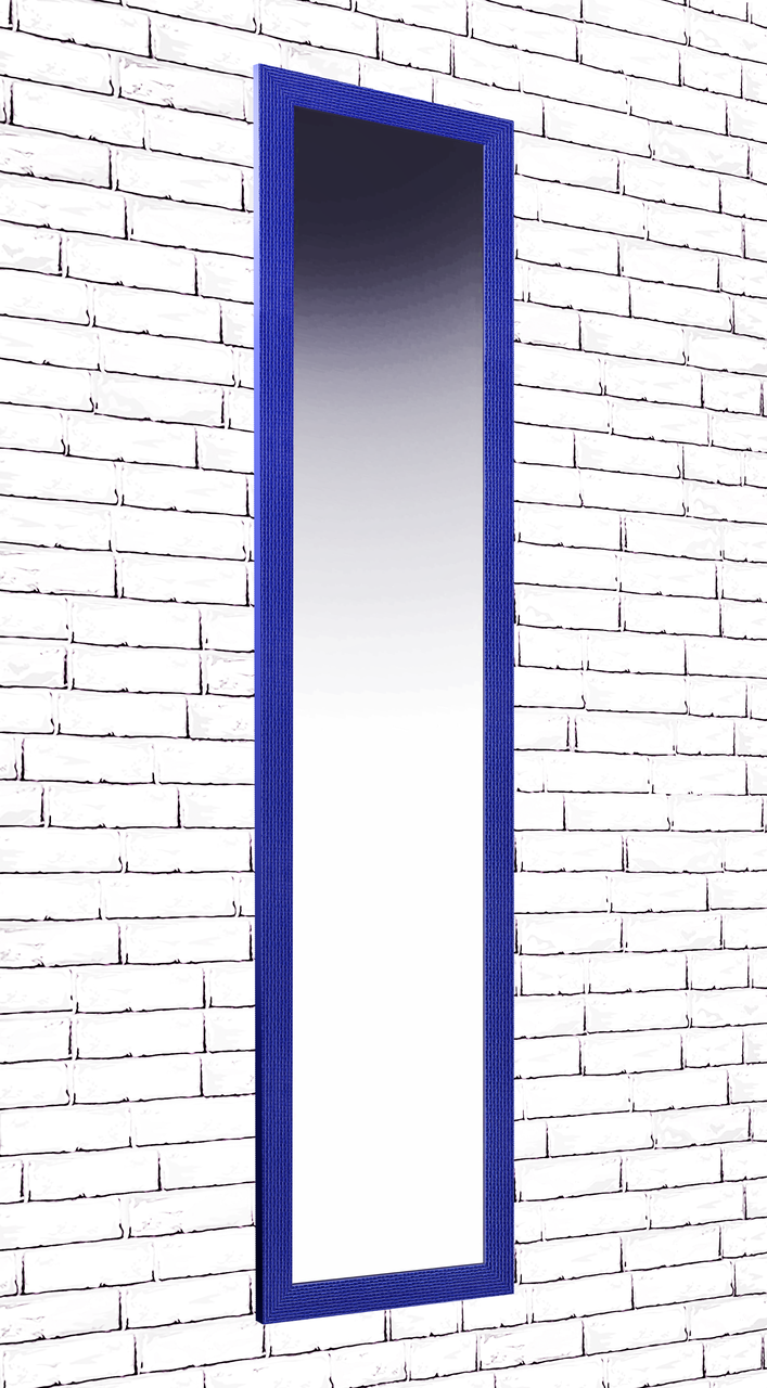 

Зеркало настенное в раме Factura Small cube Blue 45х167 см синее