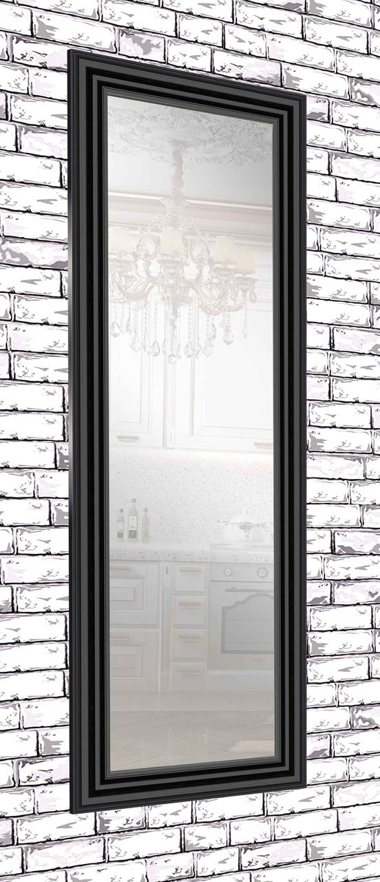 

Зеркало настенное в раме Factura Black glossy 60х173 см черный