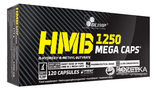 

Аминокислота Olimp HMB Mega Caps 120 капсул (5901330021480)