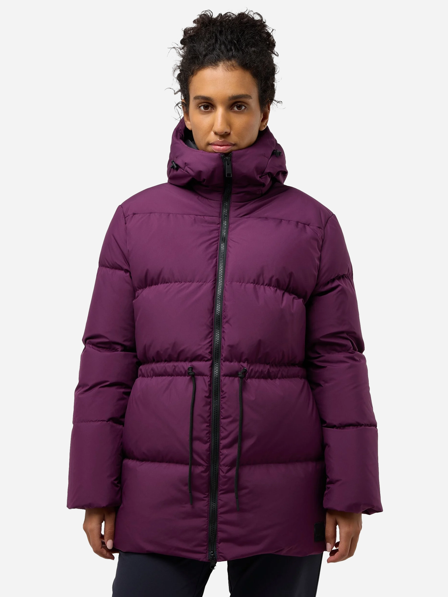 Акція на Пуховик зимовий жіночий Jack Wolfskin Kirschallee JKT W A60213_I0082 L Фіолетовий від Rozetka