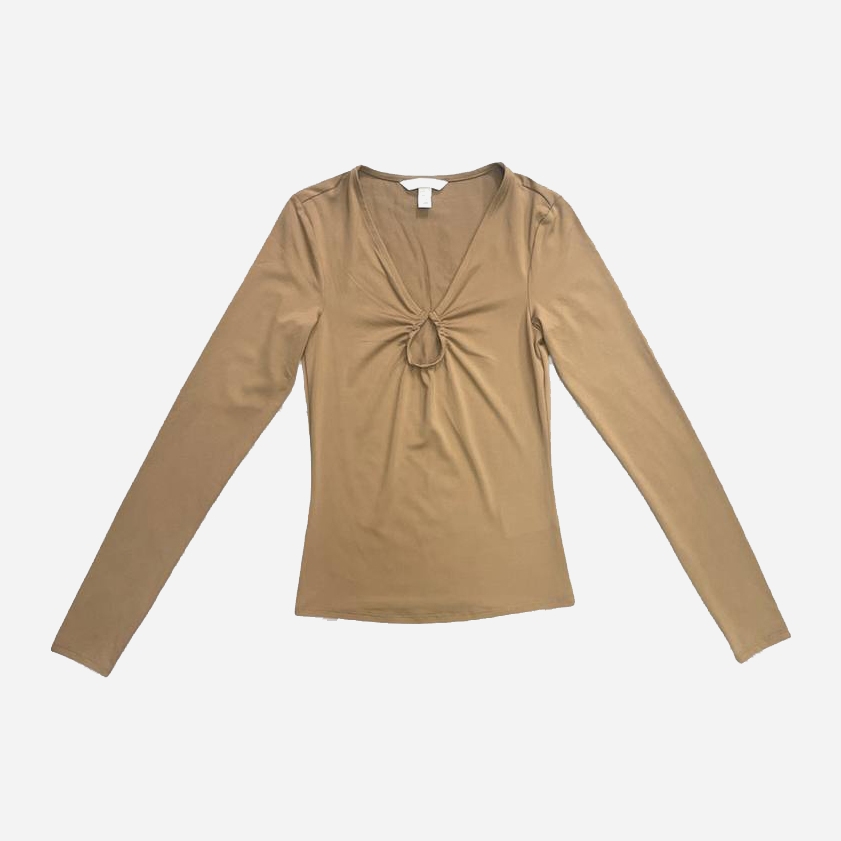 Акція на Топ жіночий H&M 271206303_newbrown XS Коричневий від Rozetka