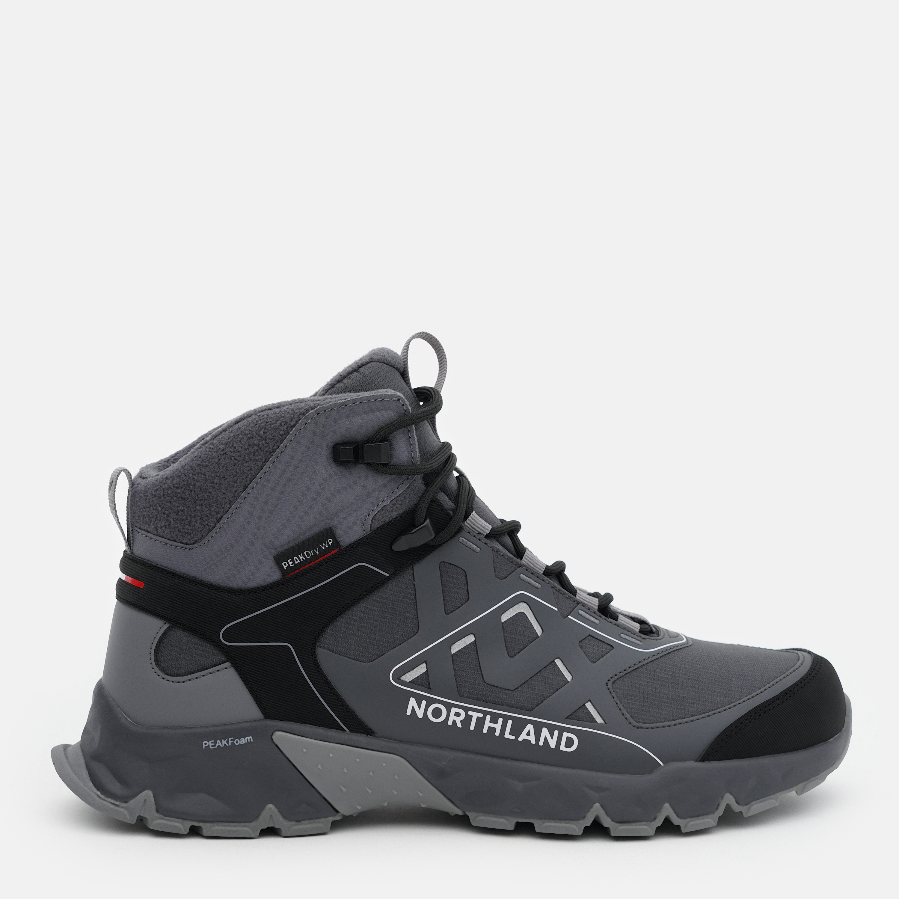 Акція на Чоловічі черевики для трекінгу з мембраною Northland Easy Hiker Mid Men'S Boots 122640-91 43 27 см Сірі від Rozetka