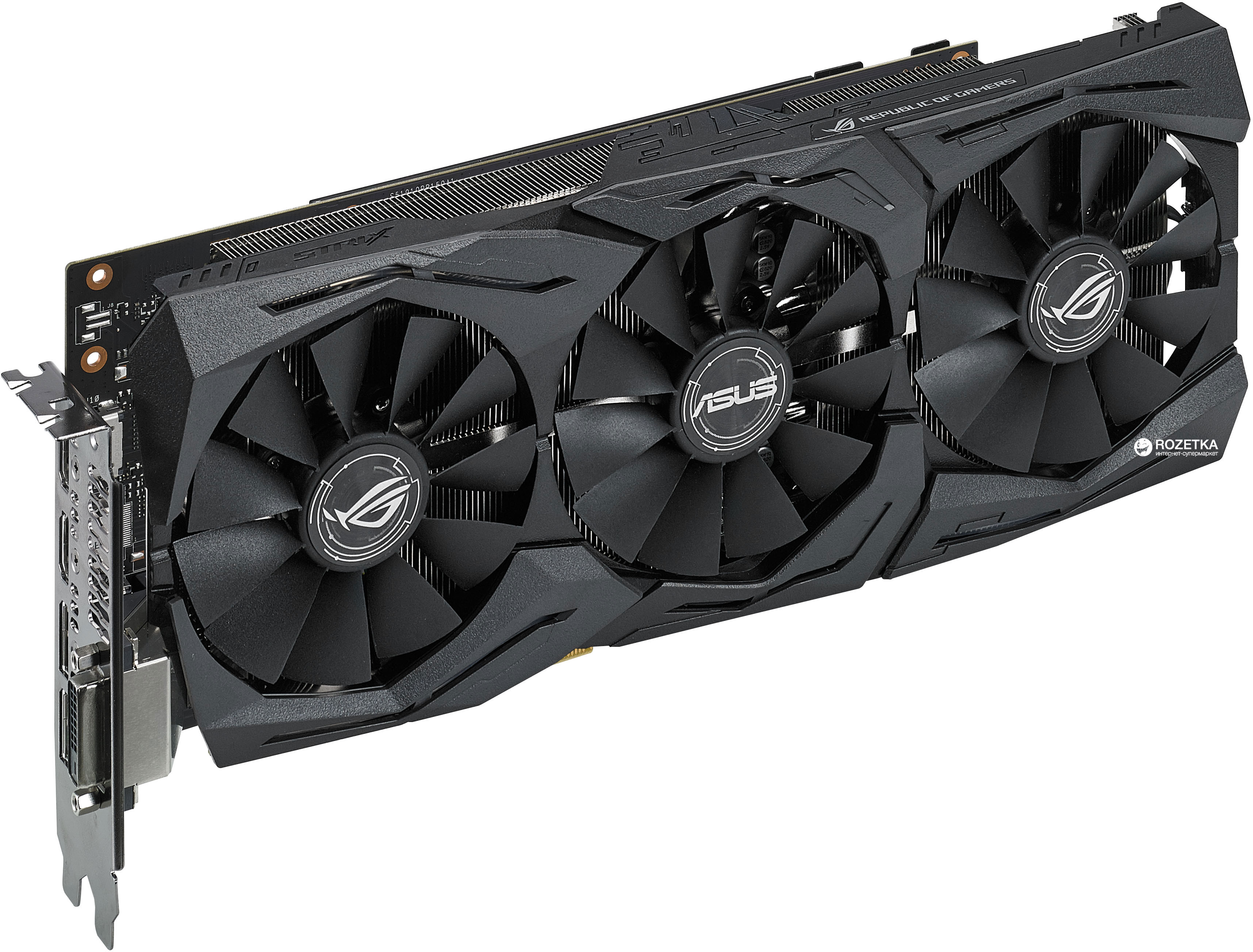 Видеокарта Asus PCI-Ex GeForce GTX 1060 ROG Strix 6GB GDDR5 (192bit)  (1506/8008) (DVI, 2 x HDMI, 2 x DisplayPort) (STRIX-GTX1060-6G-GAMING) –  фото, отзывы, характеристики в интернет-магазине ROZETKA | Купить в  Украине: Киеве,