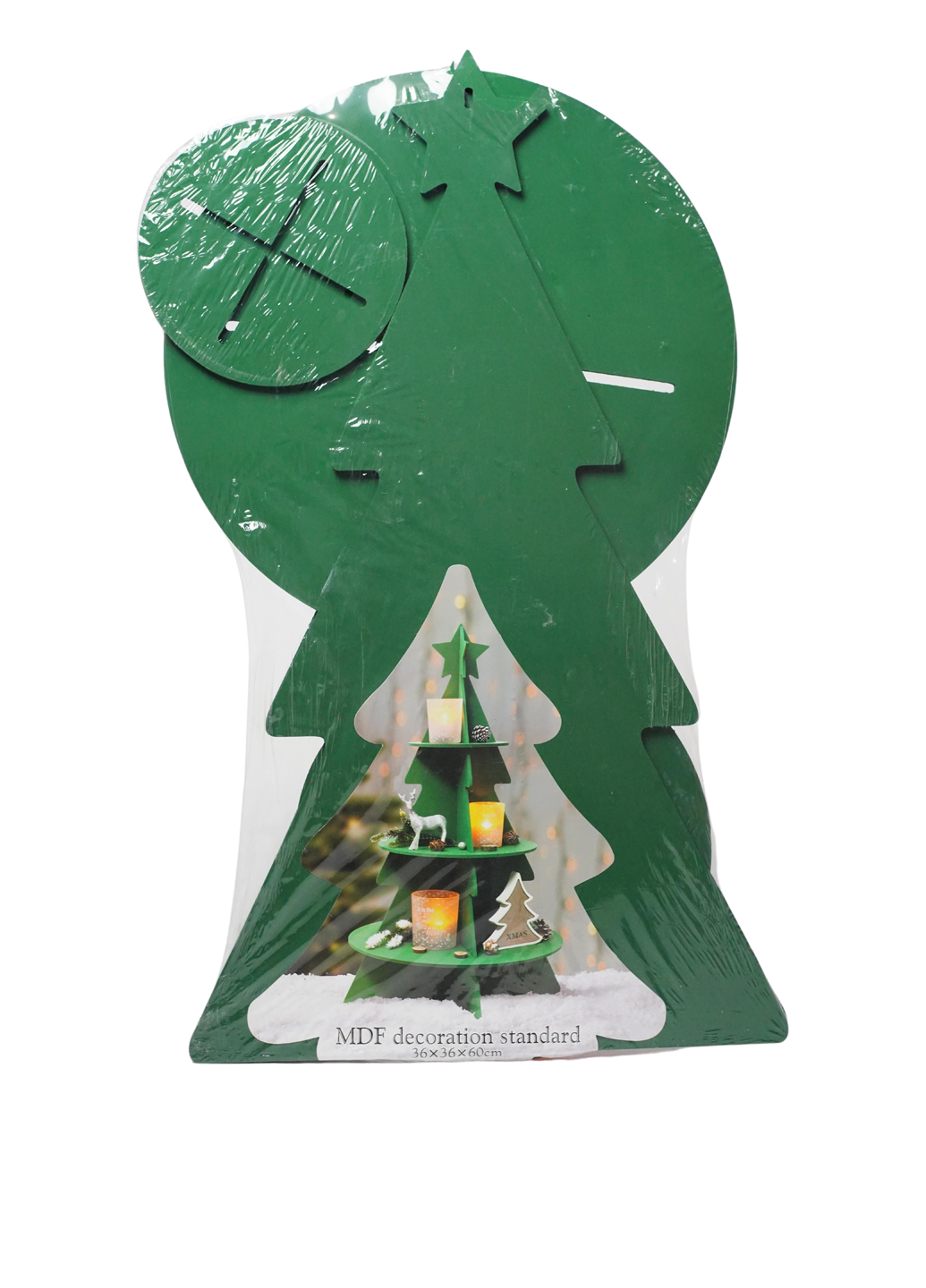 

Декоративная трехъярусная полка "Елка" Christmas gifts зеленый K23-550070