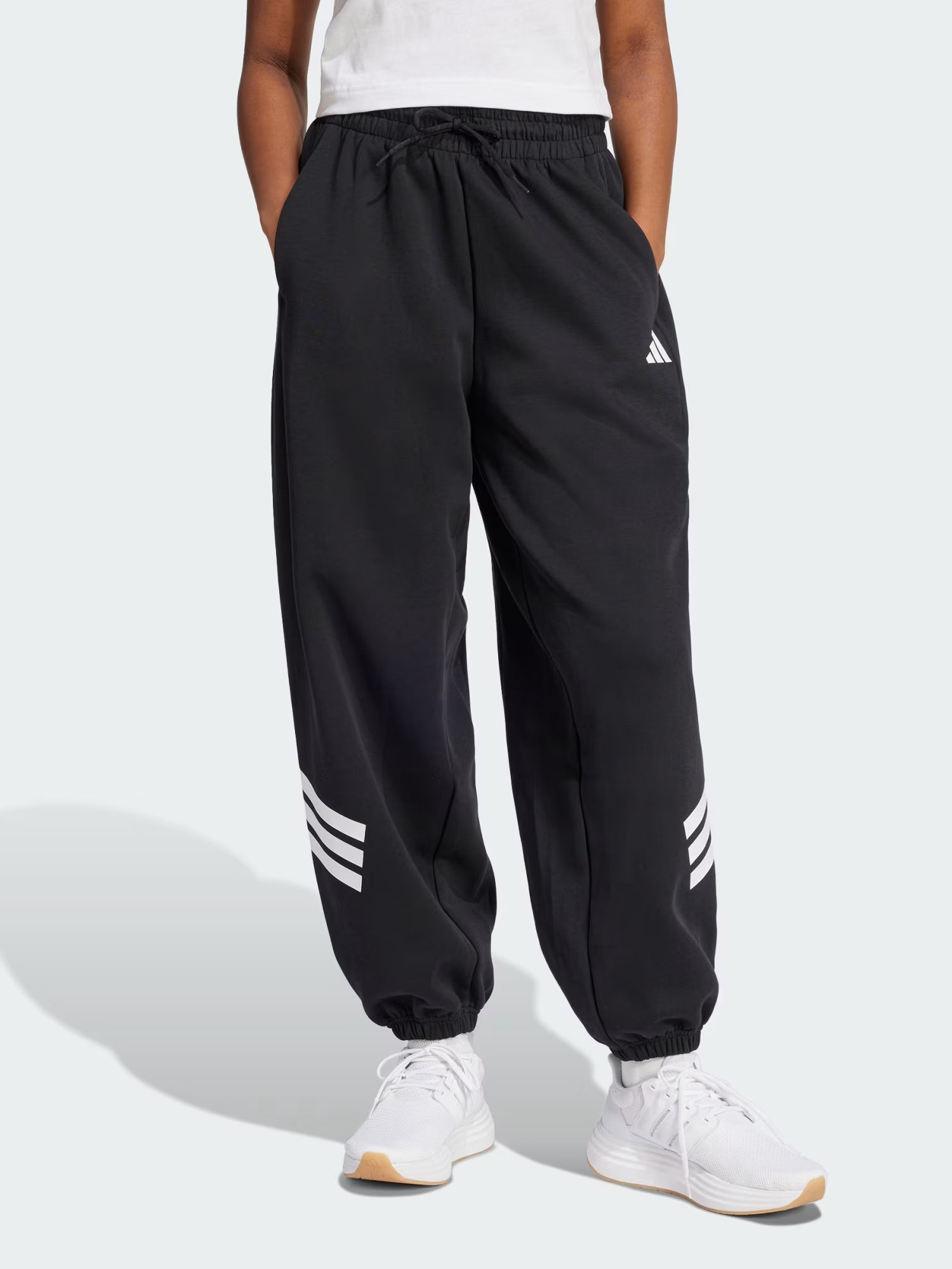 Акція на Спортивні штани жіночі Adidas W Fi 3S Para Pt JE0141 XL Black від Rozetka