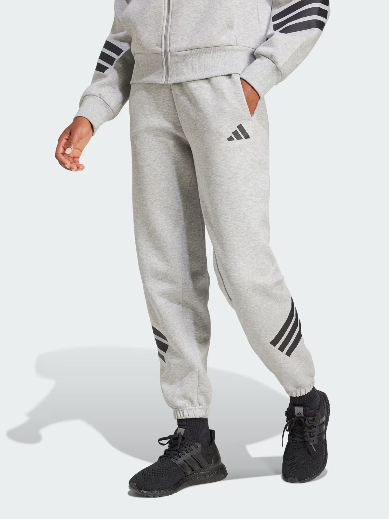 Акція на Спортивні штани жіночі Adidas W Fi 3S Reg Pt JE0155 S Mgreyh від Rozetka