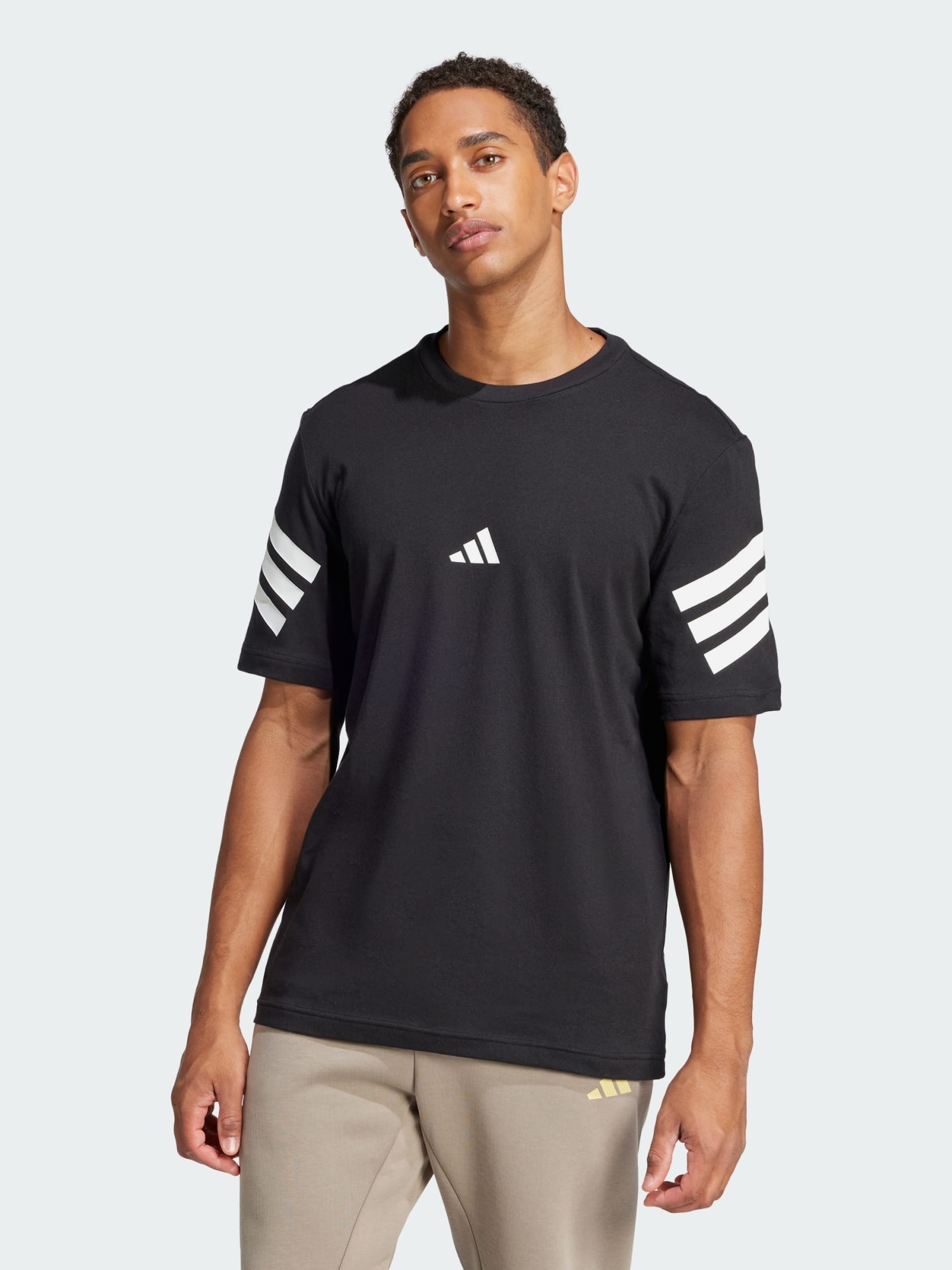 Акція на Футболка бавовняна довга чоловіча Adidas Not Sports Specific M Fi 3S Reg T JD4877 L Black від Rozetka