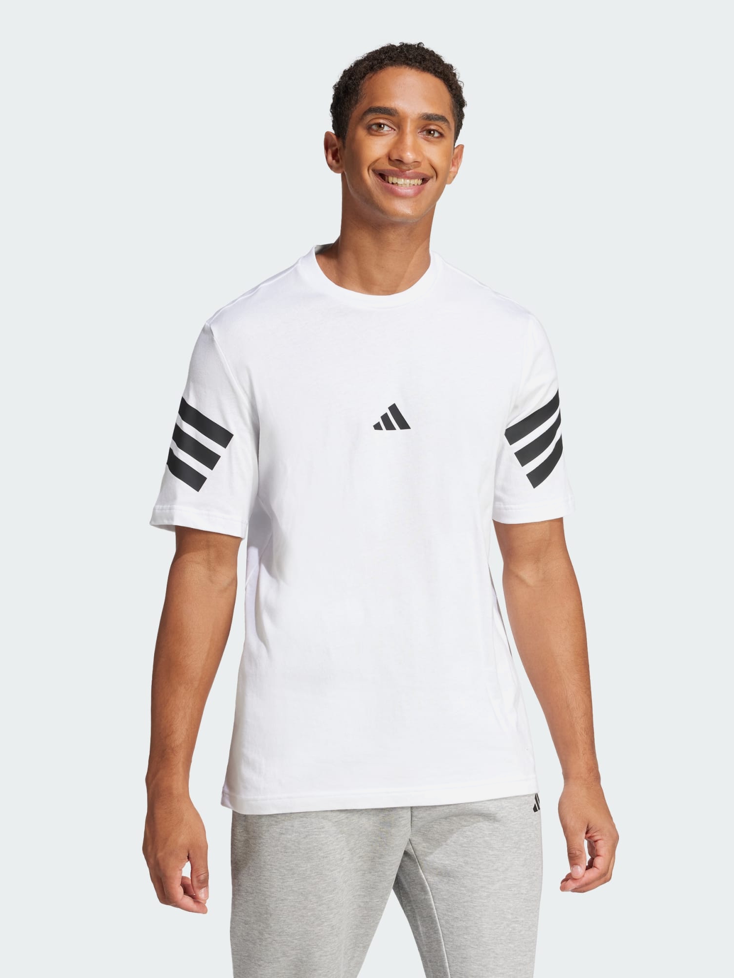 Акція на Футболка бавовняна довга чоловіча Adidas Not Sports Specific M Fi 3S Reg T JD4880 M White від Rozetka